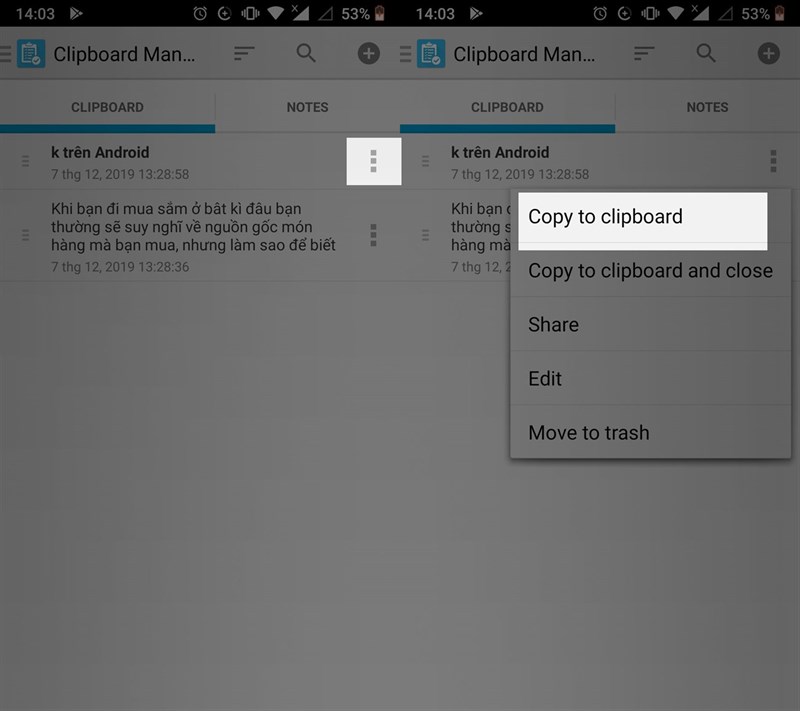 Mẹo Copy nhiều đoạn văn bản trên Android Mẹo Copy nhiều đoạn văn bản trên Android