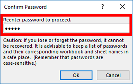 hập lại mật khẩu vào ô phía dưới Reenter password to proceed 