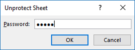 Nhập mật khẩu nhấn OK