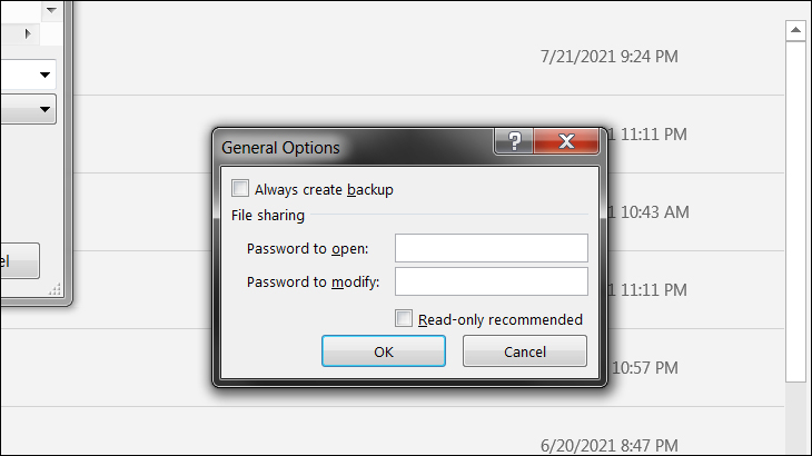 2 tùy chọn để đặt mật khẩu cho tệp Excel