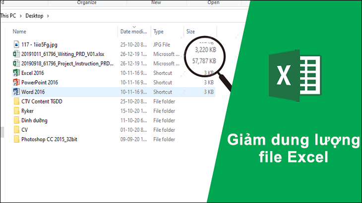 Lợi ích của việc giảm dung lượng file Excel