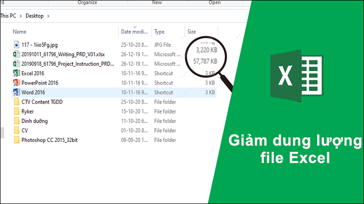 Cách Làm Giảm Dung Lượng, Tăng Tốc Xử Lý File Excel Đơn Giản