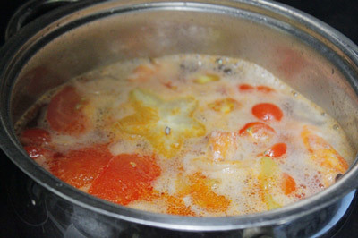 Bước 2 Nấu canh chua Canh chua tôm nấu khế