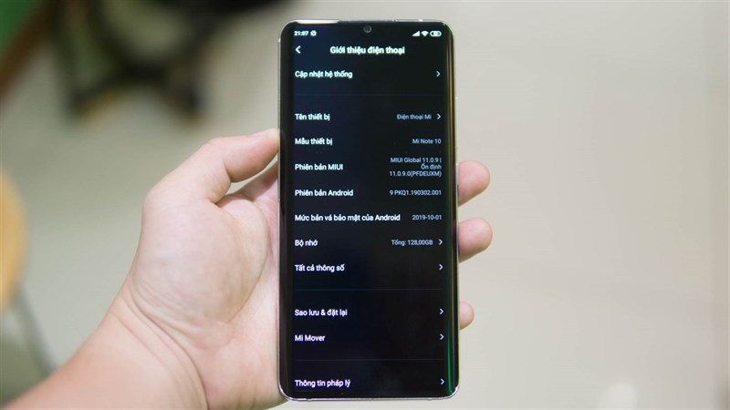 Đánh giá chi tiết Xiaomi Mi Note 10