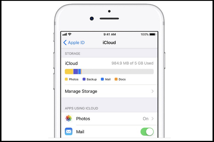 Quán lý dung lượng kích icloud storage