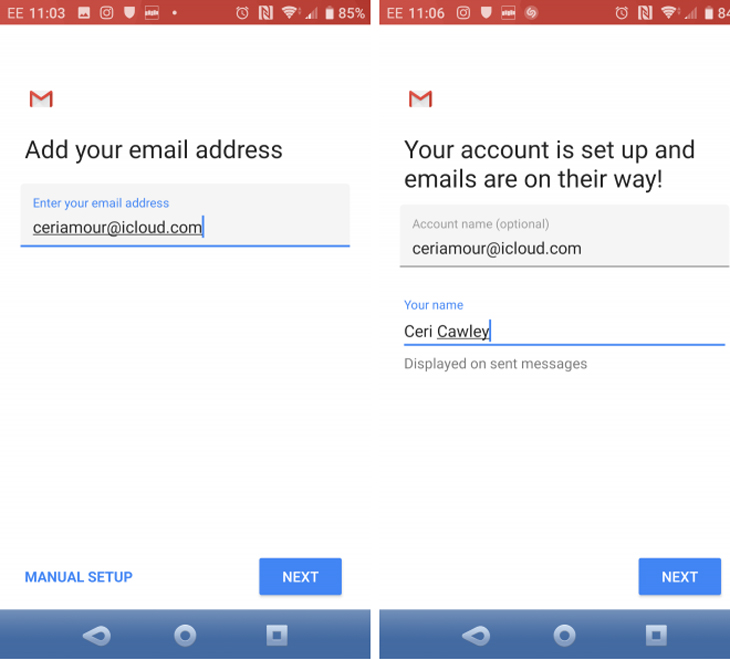 Truy cập iCloud Mail trên Android