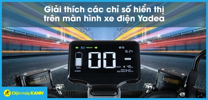 Giải thích các chỉ số hiển thị trên màn hình xe điện Yadea