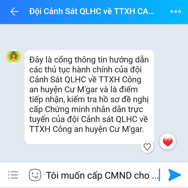 Bước 4 Cách làm thẻ căn cước, CMND online ngay trên Zalo