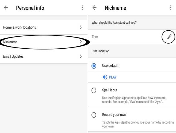 5 thủ thuật cực hữu ích trên Google Home mà bạn không thể bỏ qua > Yêu cầu Google Home xưng hô bằng nickname