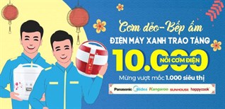Điện máy XANH trao 10.000 nồi cơm điện cho người nghèo trên toàn quốc
