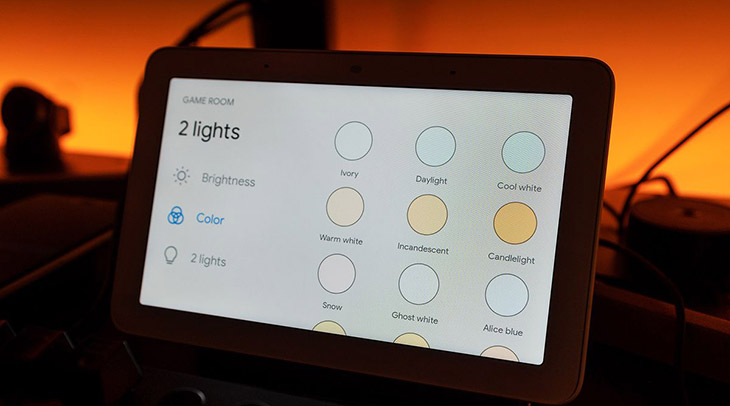 Cách thay đổi màu bóng đèn trong nhà bằng loa thông minh Google Home > Cách thay đổi màu