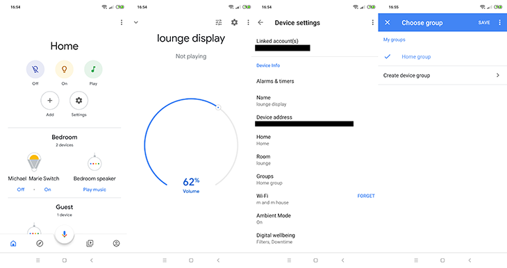 9 mẹo giúp trải nghiệm nghe nhạc tuyệt vời hơn với Google Home > Thiết lập âm thanh đa phòng