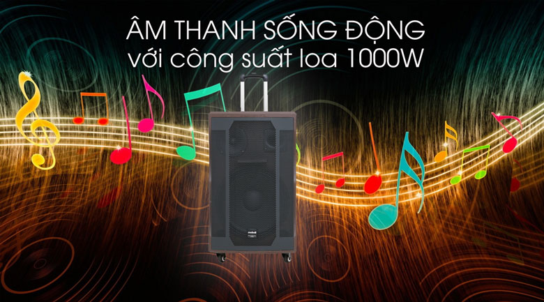 Loa kéo Karaoke Mobell K1507 có công suất 1000W Loa kéo Karaoke Mobell K1507 có công suất 1000W