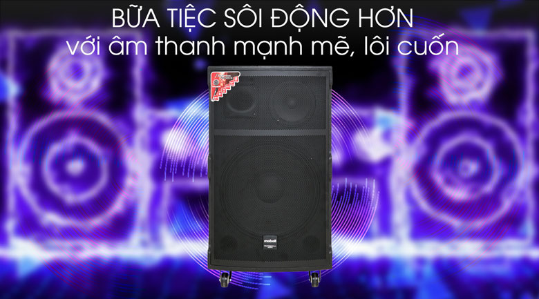 Loa kéo Karaoke Mobell K1501 có công suất 800W Loa kéo Karaoke Mobell K1501 có công suất 800W