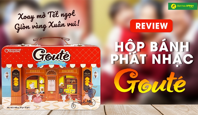 Review hộp bánh phát nhạc GOUTÉ - Món quà tặng độc đáo và nghĩa ngày Tết
