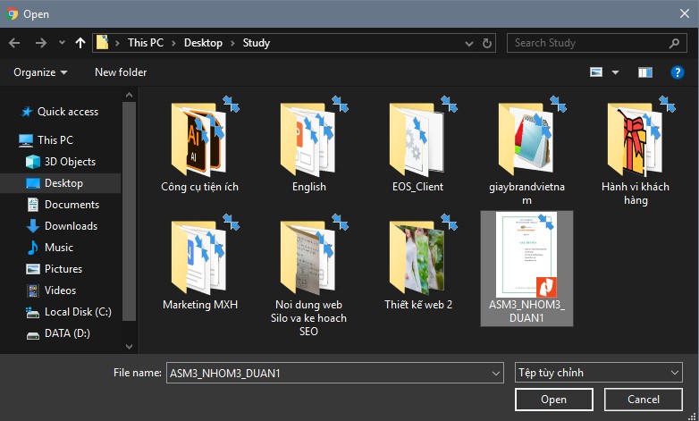 Cách nén và giải nén file RAR, ZIP, PDF đơn giản, nhanh chóng nhất > Chọn file PDF bạn muốn nén