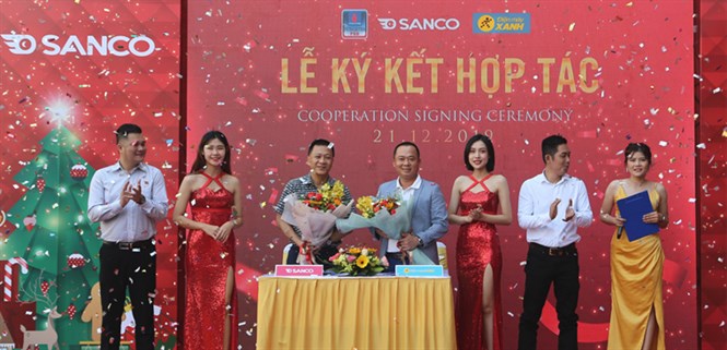 Điện máy XANH ký kết hợp tác kinh doanh với thương hiệu Sanco
