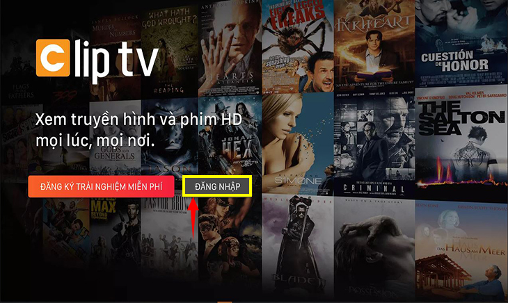 Cách sử dụng ứng dụng ClipTV trên Android tivi TCL - Đăng nhập