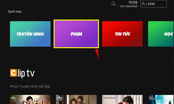 Cách sử dụng ứng dụng ClipTV trên Android tivi TCL - Phim