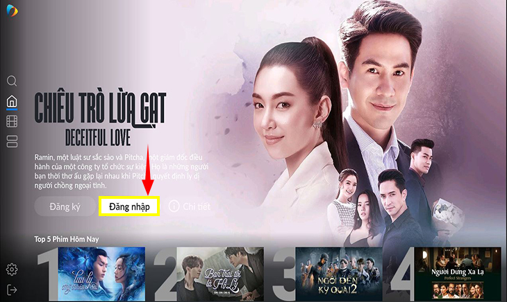 Đăng nhập tài khoản Galaxy Play (Fim+)