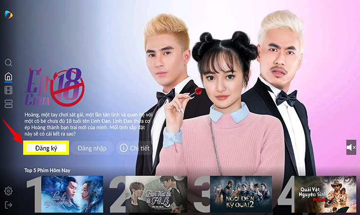 Nhấn nút Đăng ký