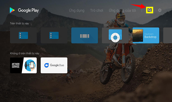 Chọn mục Tìm kiếm hình lúp