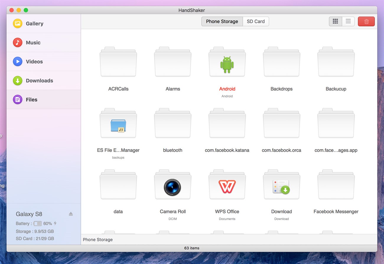 Top 7 applications to transfer, share files, photos from Android to MacBook