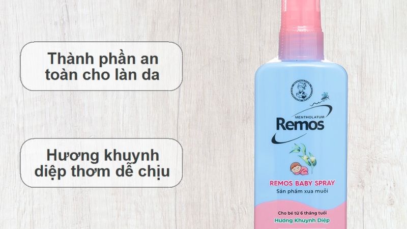 Xịt chống muỗi Remos hương khuynh diệp