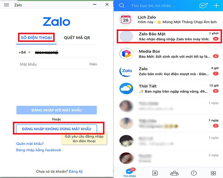 Zalo my nhp login chat tnh trn zalo Hướng dẫn