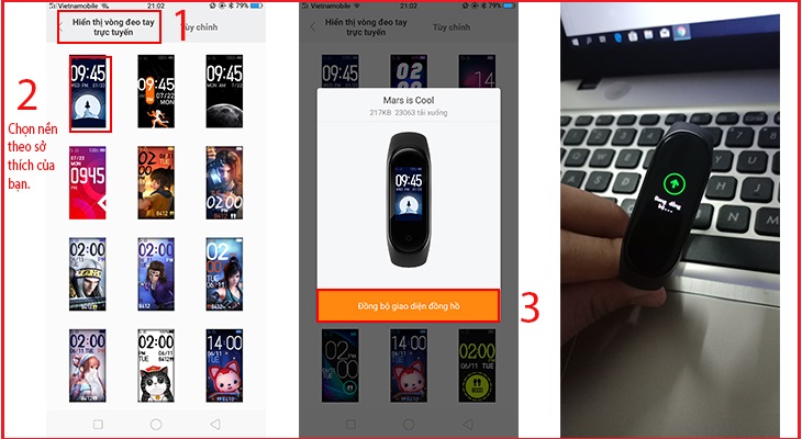 Cách thay đổi mặt đồng hồ Xiaomi Mi Band 5  Downloadvn