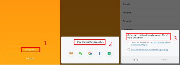  Trước tiên, bạn cần đăng nhập bằng tài khoản Xiaomi 