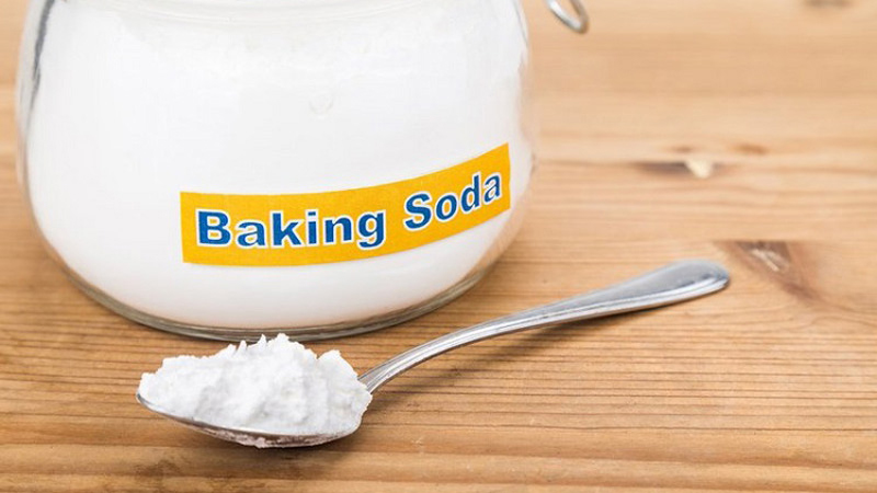 Mix baking soda with laundry detergent