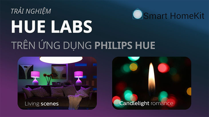 rải nghiệm và tự do khám phá ngữ cảnh đèn thông minh với Hue Labs