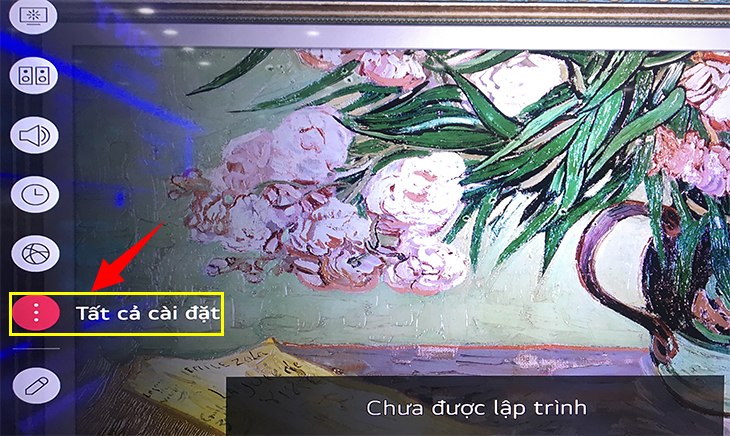 Trong giao diện cài đặt chọn mục 