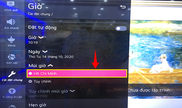 Chọn mục 