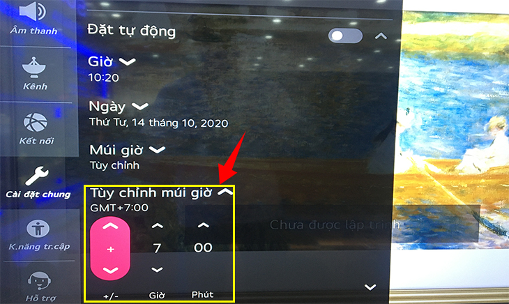 Tùy chỉnh múi giờ theo nơi bạn sinh sống