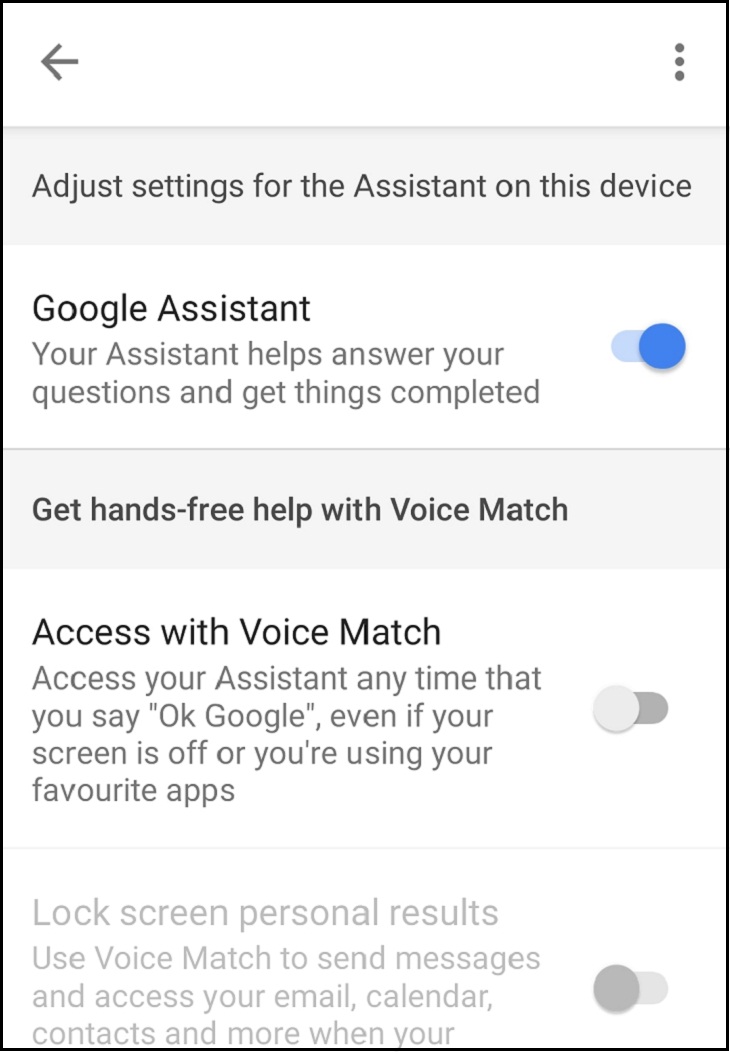 Cách tạo lịch nhắc nhở bằng loa thông minh Google Home > Thiết lập Voice Match (kết hợp thoại).
