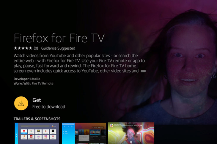Cách sử dụng Fire TV để lướt web và xem YouTube trên tivi > tải xuống firefox