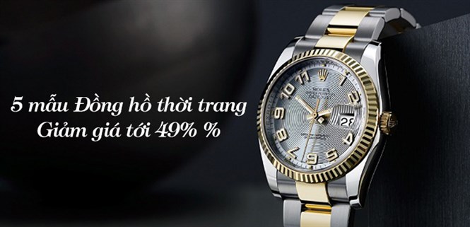 5 mẫu đồng hồ thời trang giảm giá cực SỐC tới 49% dịp cuối năm