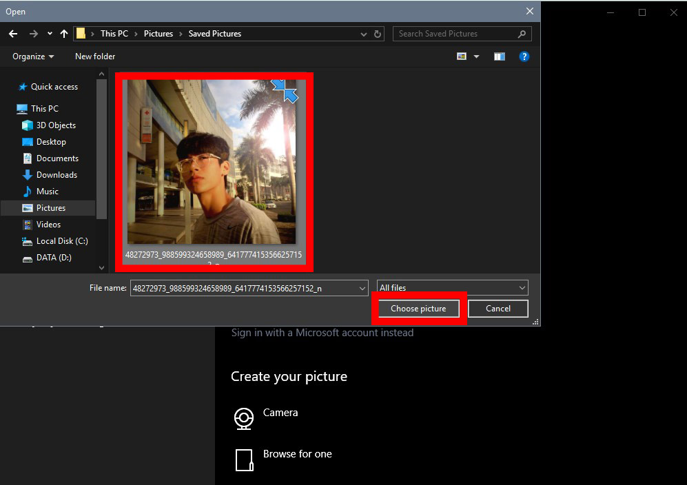 2 cách đổi ảnh đại diện, avatar trên Windows 10