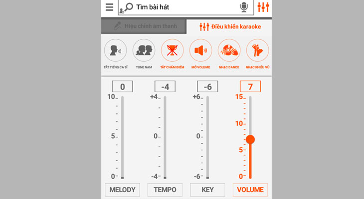 Chọn lựa các tùy chỉnh