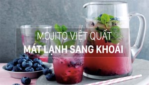 Cách làm Mojito việt quất mát lạnh, sảng khoái