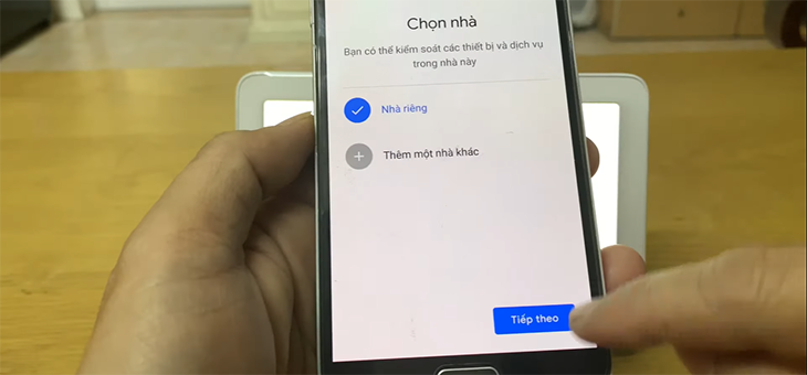 chọn phòng muốn thiết lập