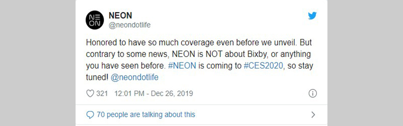 NEON không LIÊN QUAN gì đến Bixby