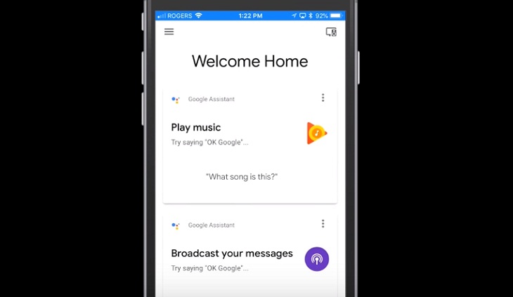 Hướng dẫn cập nhật Google Home, Home Mini, Home Max, Google Nest Hub > Mở ứng dụng Google Home trên điện thoại.