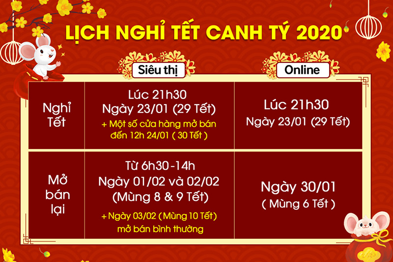 Thông báo nghỉ Tết 2020