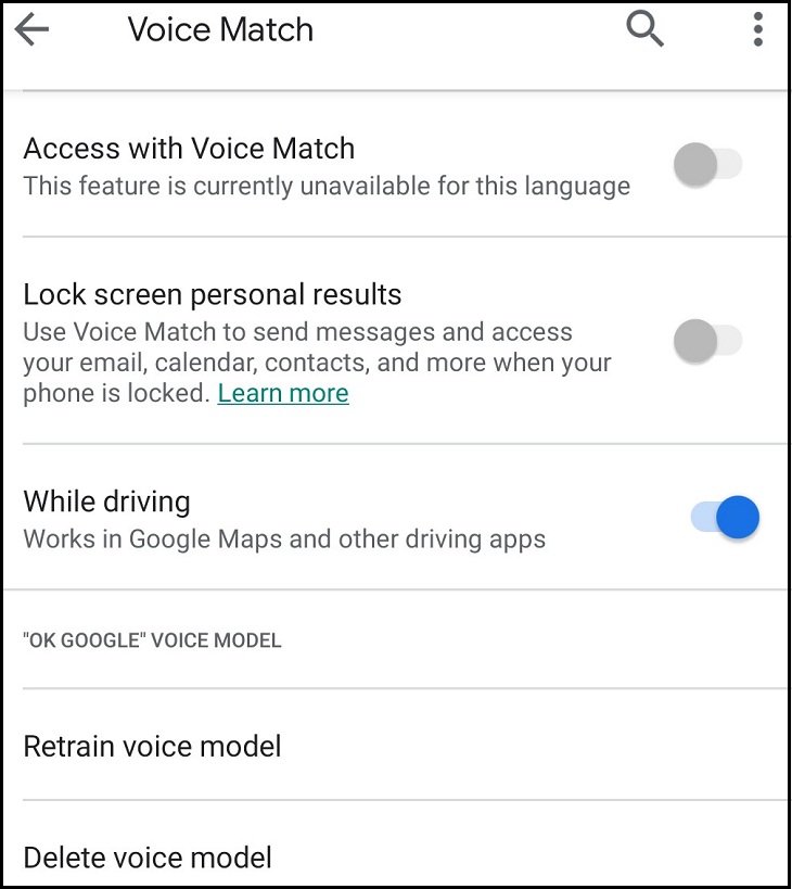Cách cài đặt và sử dụng tính năng Voice Match trên loa thông minh Google Home > Cách loại bỏ Voice Match