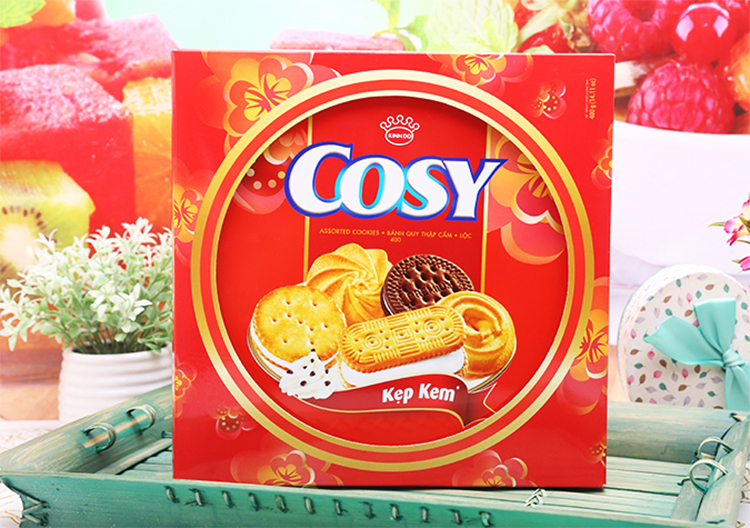 Bánh quy bơ thập cẩm kẹp kem Cosy