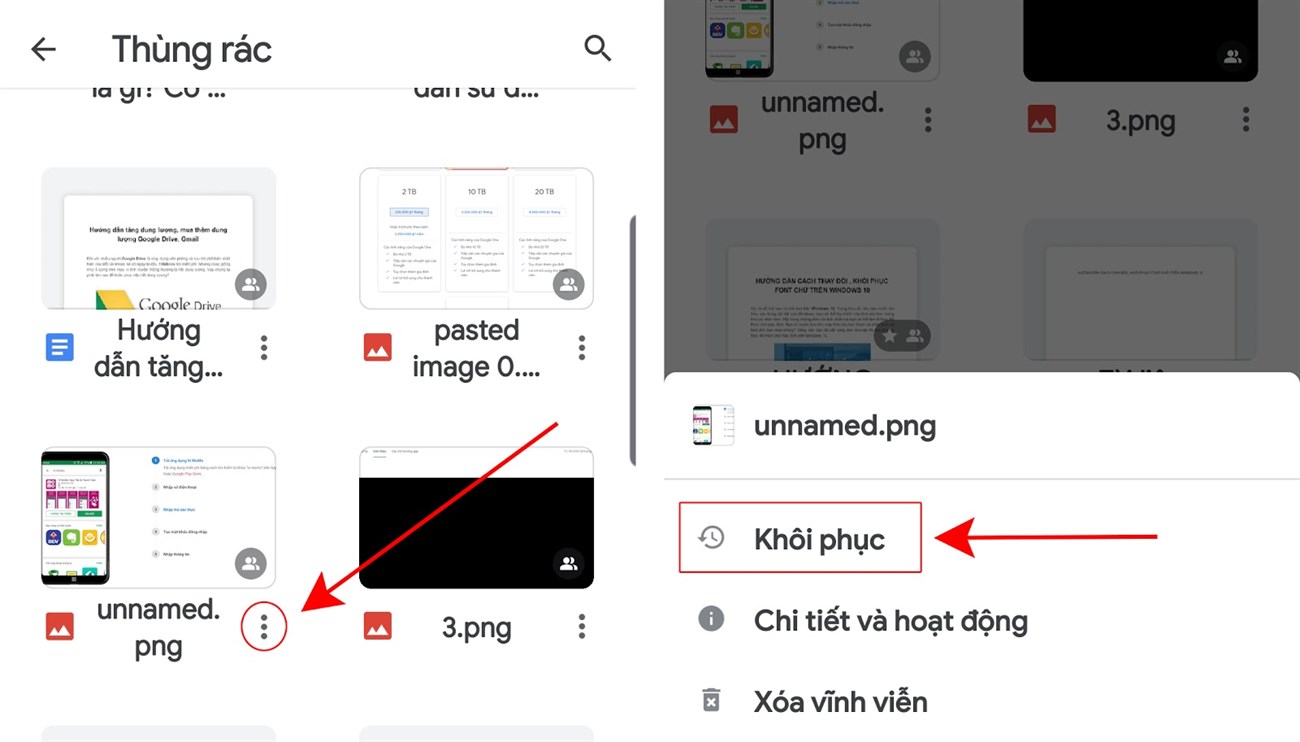 2 cách khôi phục dữ liệu xóa nhầm, xóa vĩnh viễn Google Drive