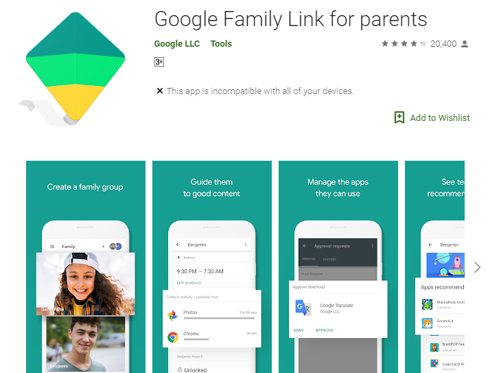 Cách thiết lập kiểm soát phụ huynh để quản lý con cái trên Google Home > cần tải xuống ứng dụng Family Link trên cả điện thoại